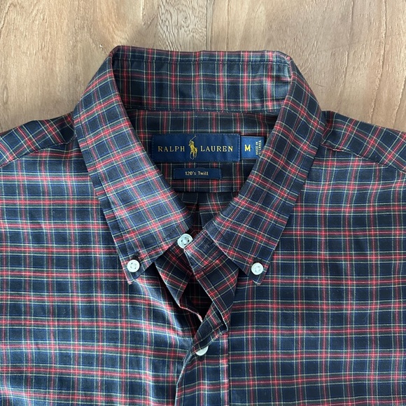 **POLO RALPH LAUREN** 120s twill button down SIZE MEDIUM - Picture 3 of 5